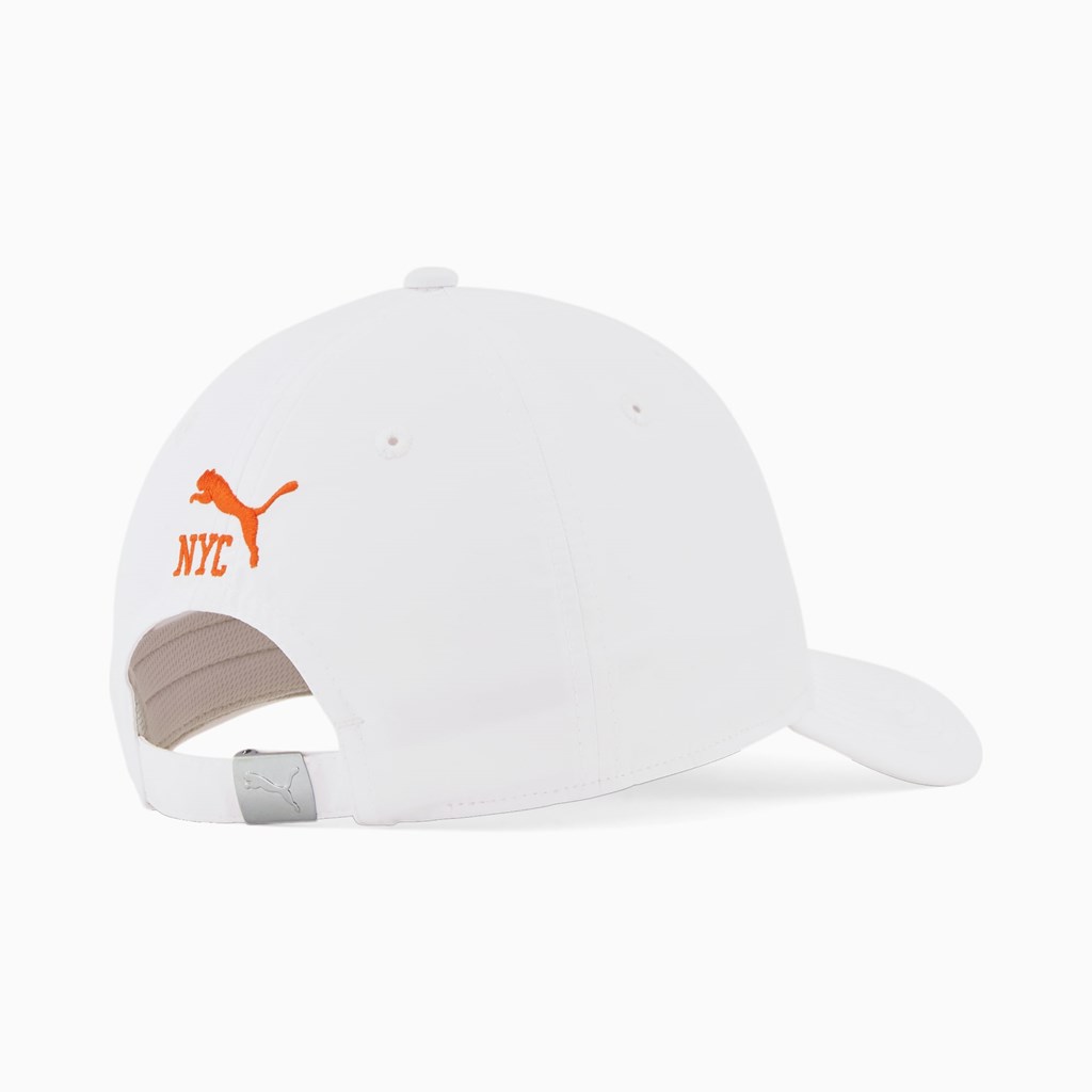 White Puma PUMA NYC Archer Adjustable Women's Cap | 9730KAFZN