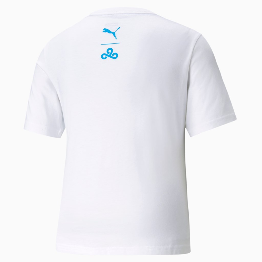 White Puma PUMA x CLOUD9 Graphic Esports Women's Tee | 3159DFVOP