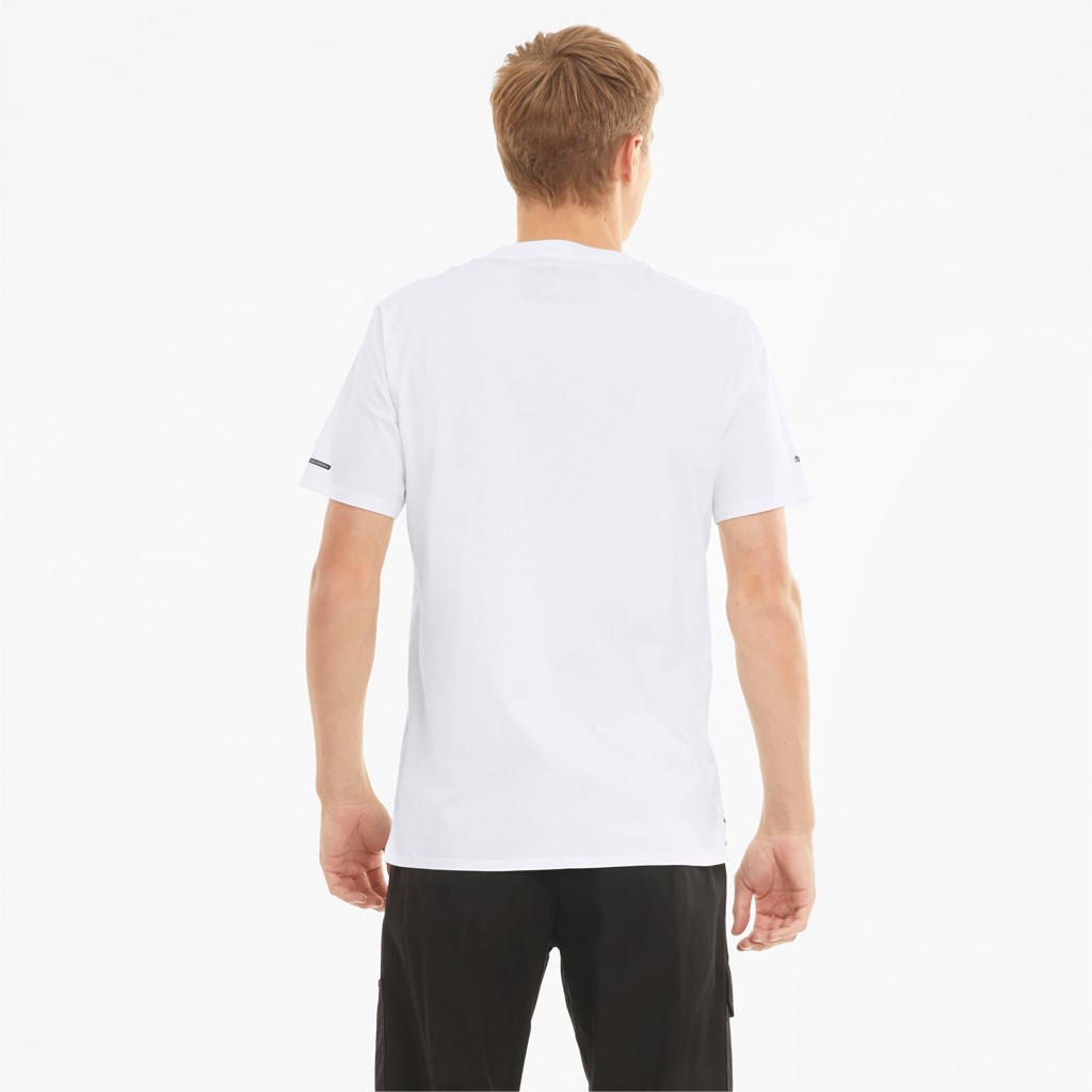 White Puma Porsche Design Essential Men's Tee | 0439LEAXJ