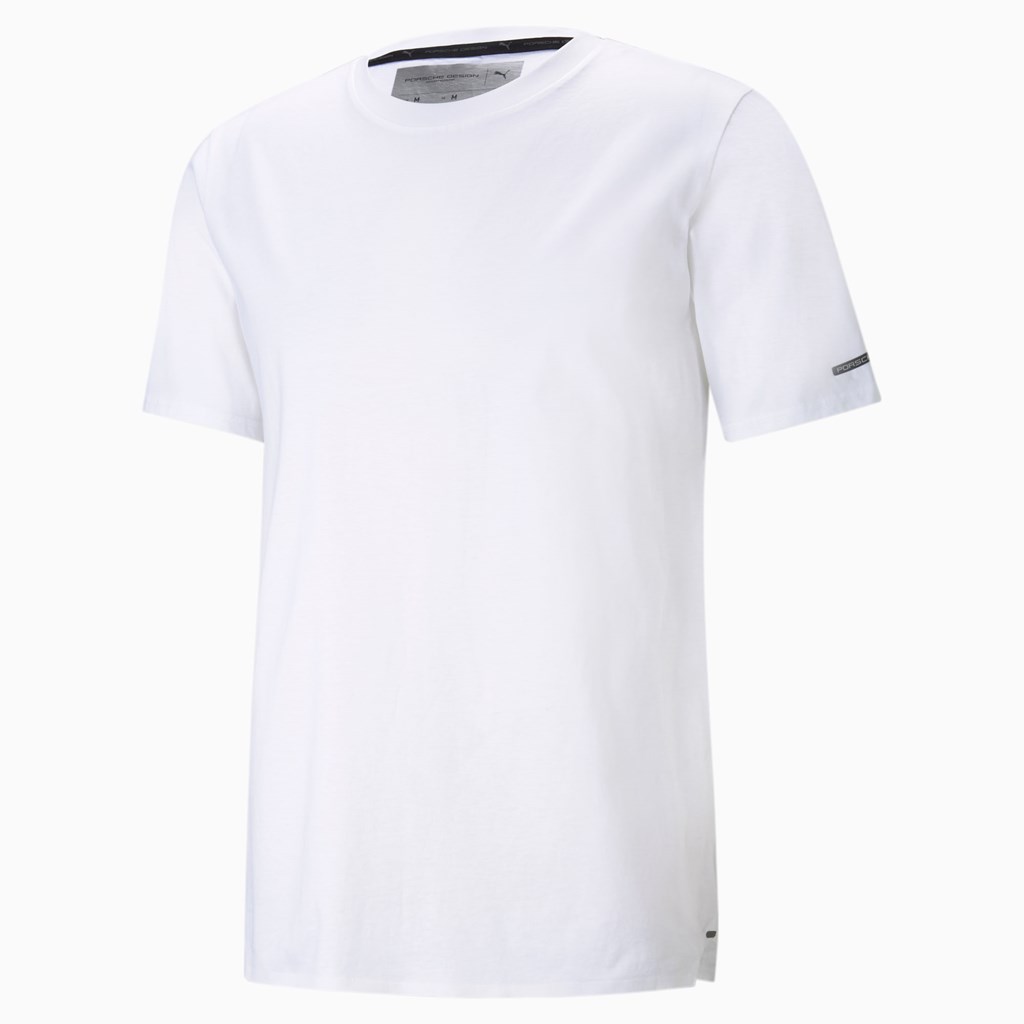 White Puma Porsche Design Essential Men's Tee | 0439LEAXJ