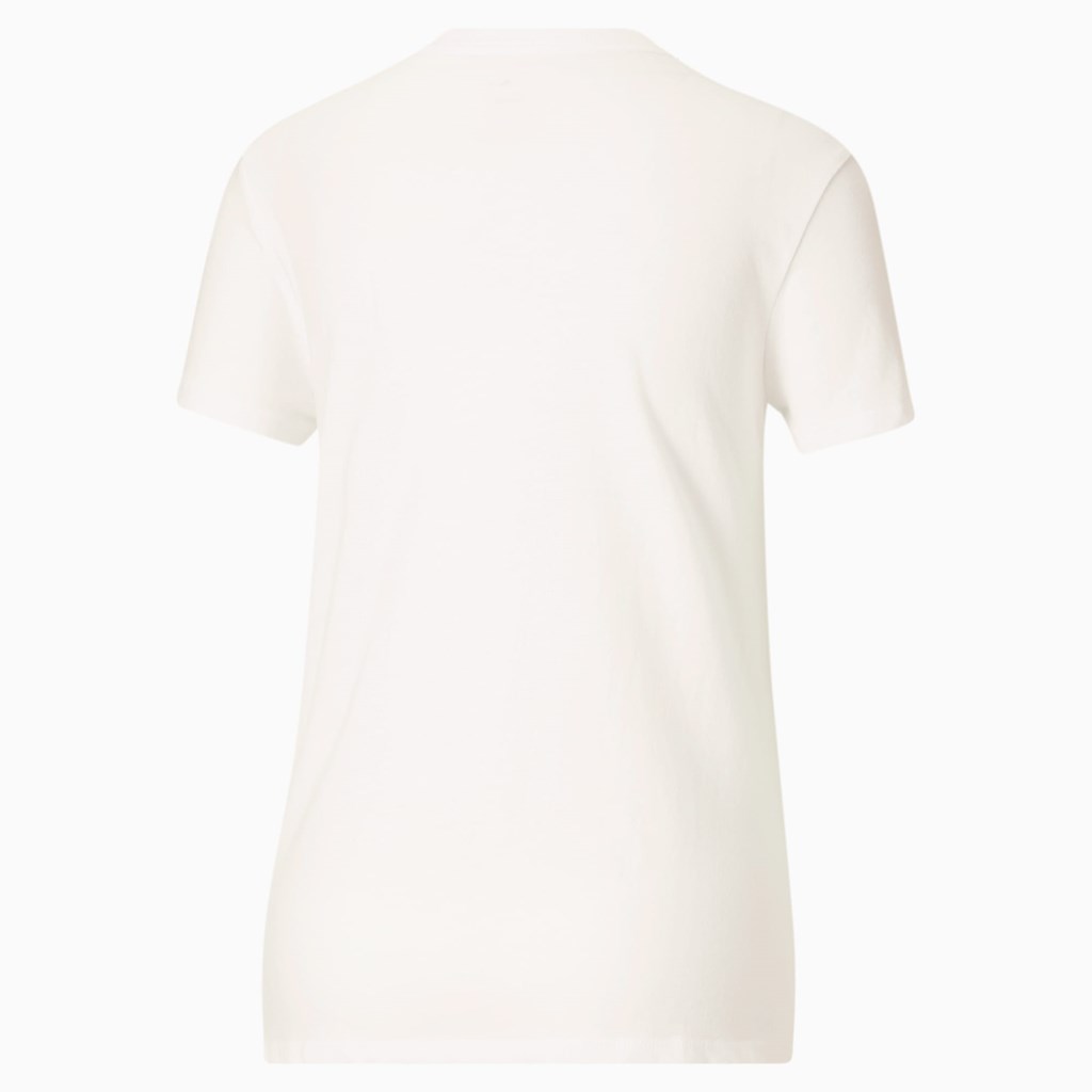 White Puma Power Pink Women's Tee | 2075KTNXR