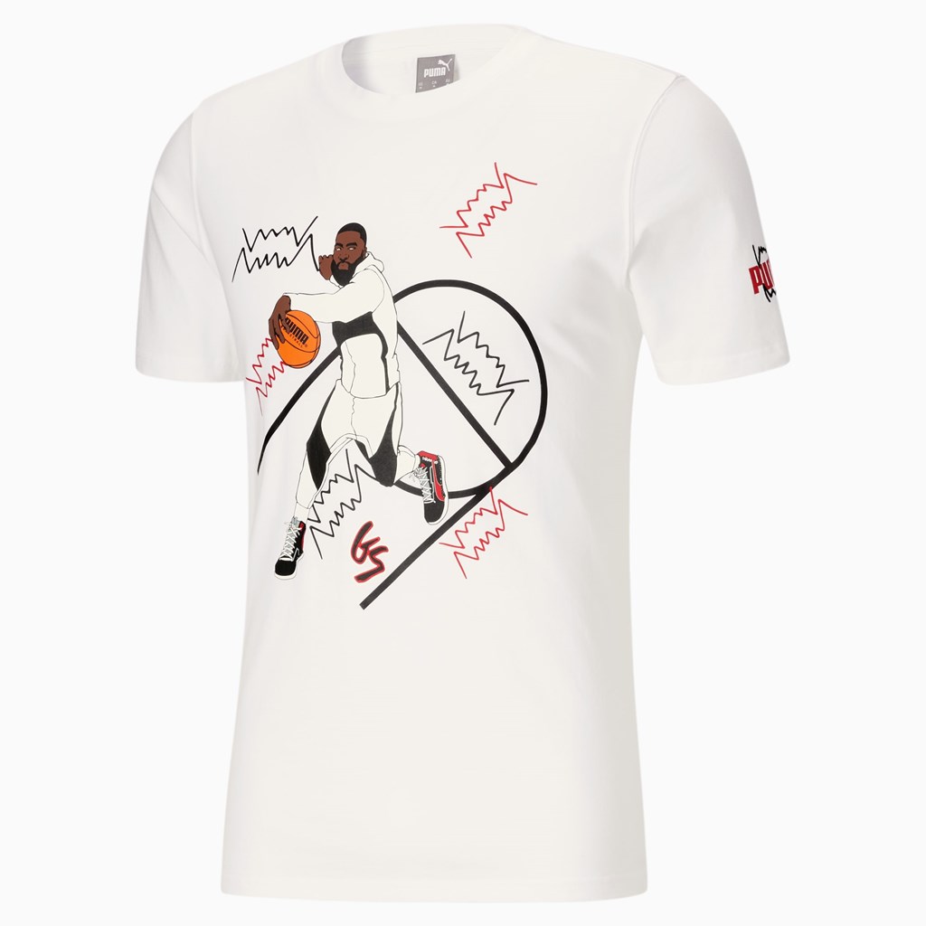 White Puma Shammgod Tee Men's Tee | 0157YABIL