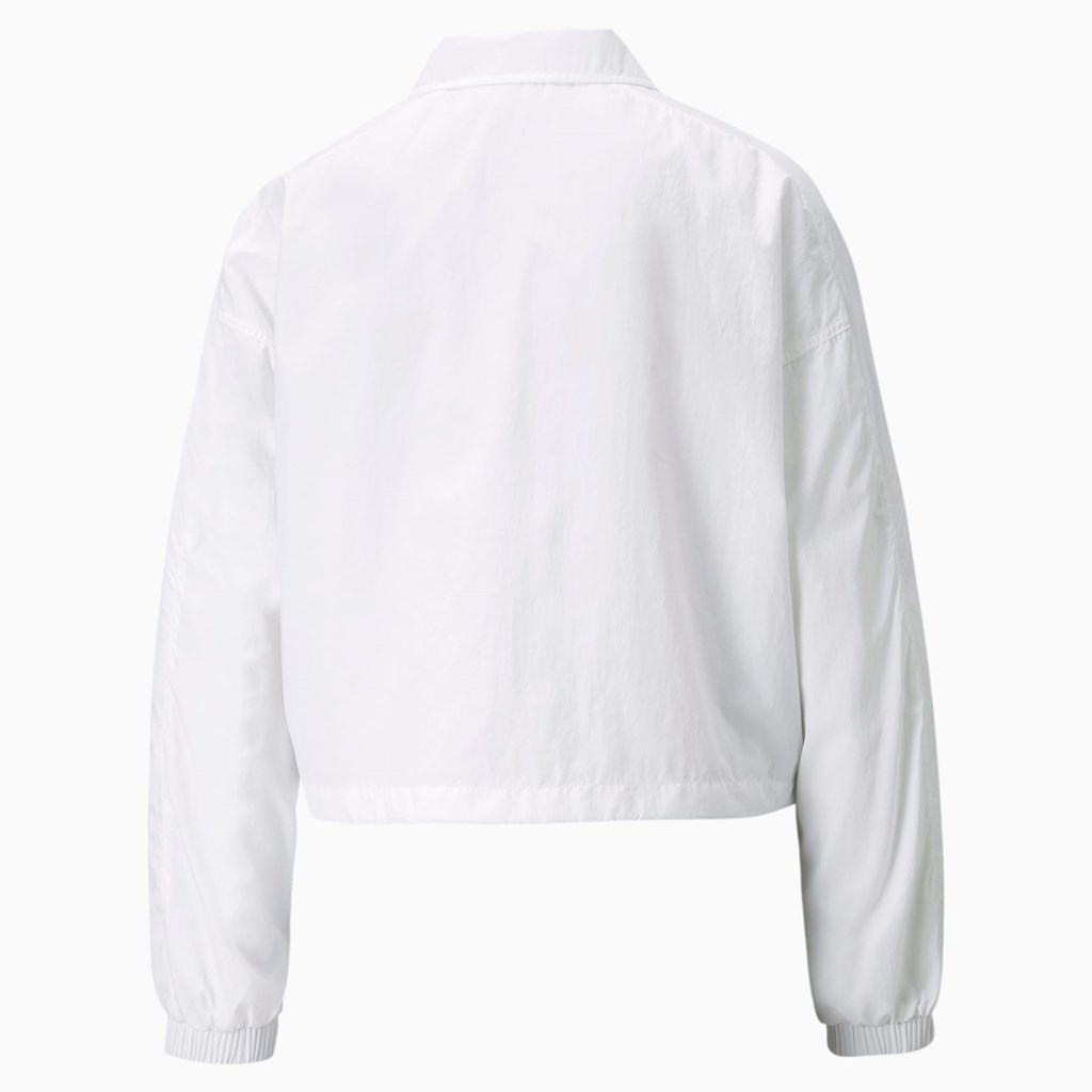 White Puma T7 Woven Women's Jacket | 5396QZPJV