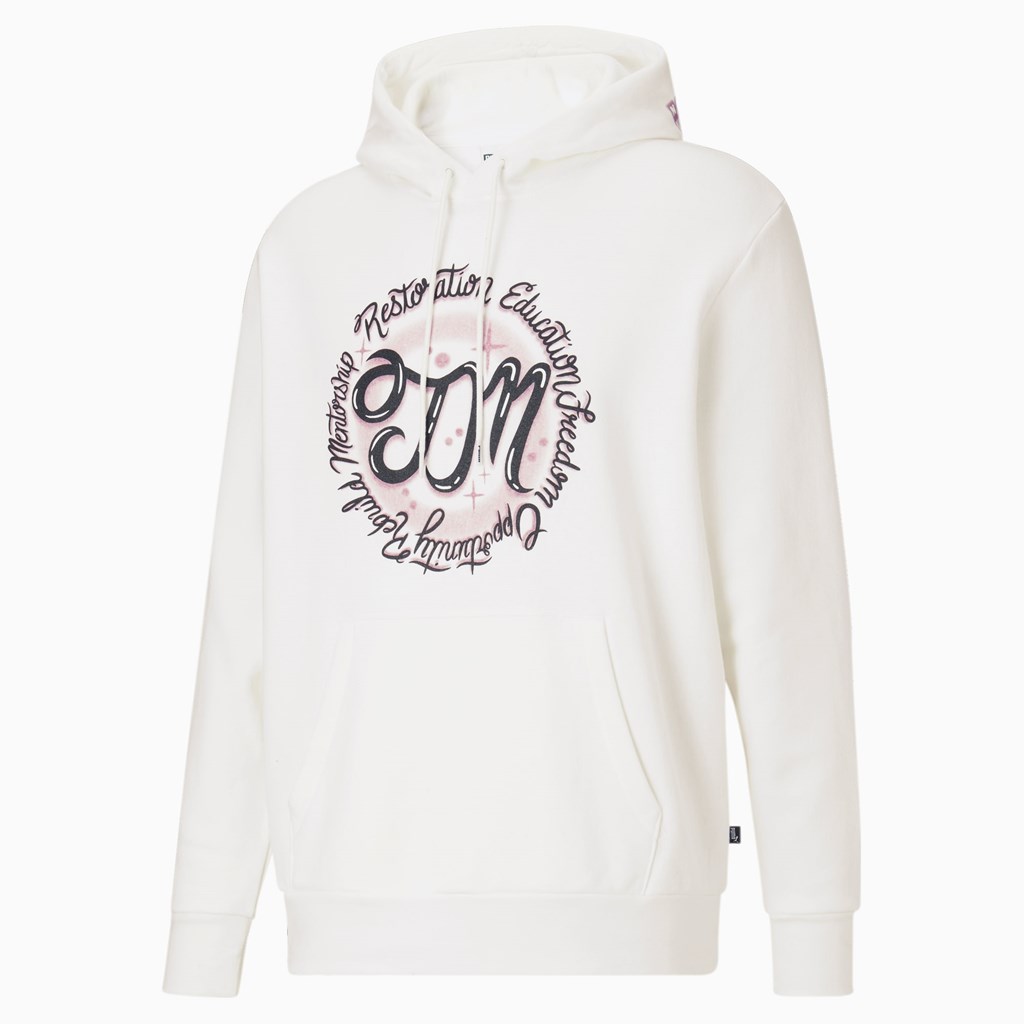 White Puma Trayvon Martin Men's Hoodie | 8901JQUAD