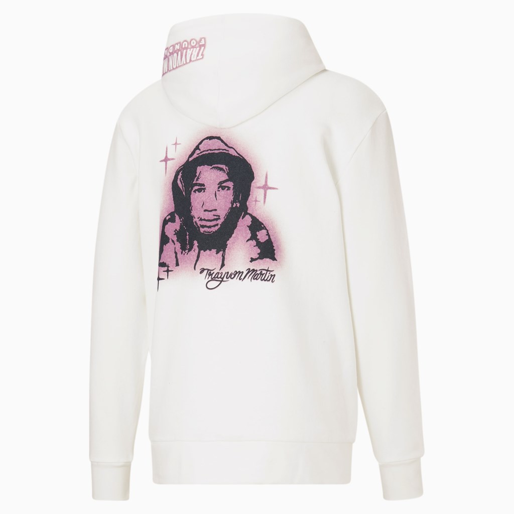 White Puma Trayvon Martin Men's Hoodie | 8901JQUAD