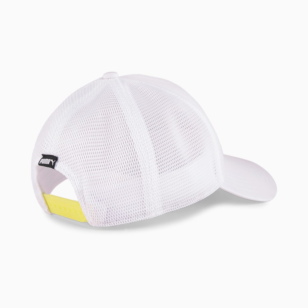 White Puma Trucker Women's Cap | 8723KNVIT