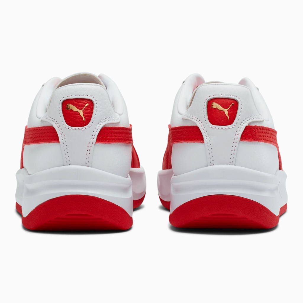 White / Ribbon Red Puma GV Special+ Women's Sneakers | 2598ACBOJ