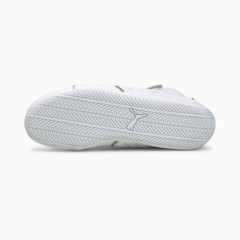 White Silver Puma Speedcat Mid LS Metallic  Women's Sneakers | 2318SDZXH