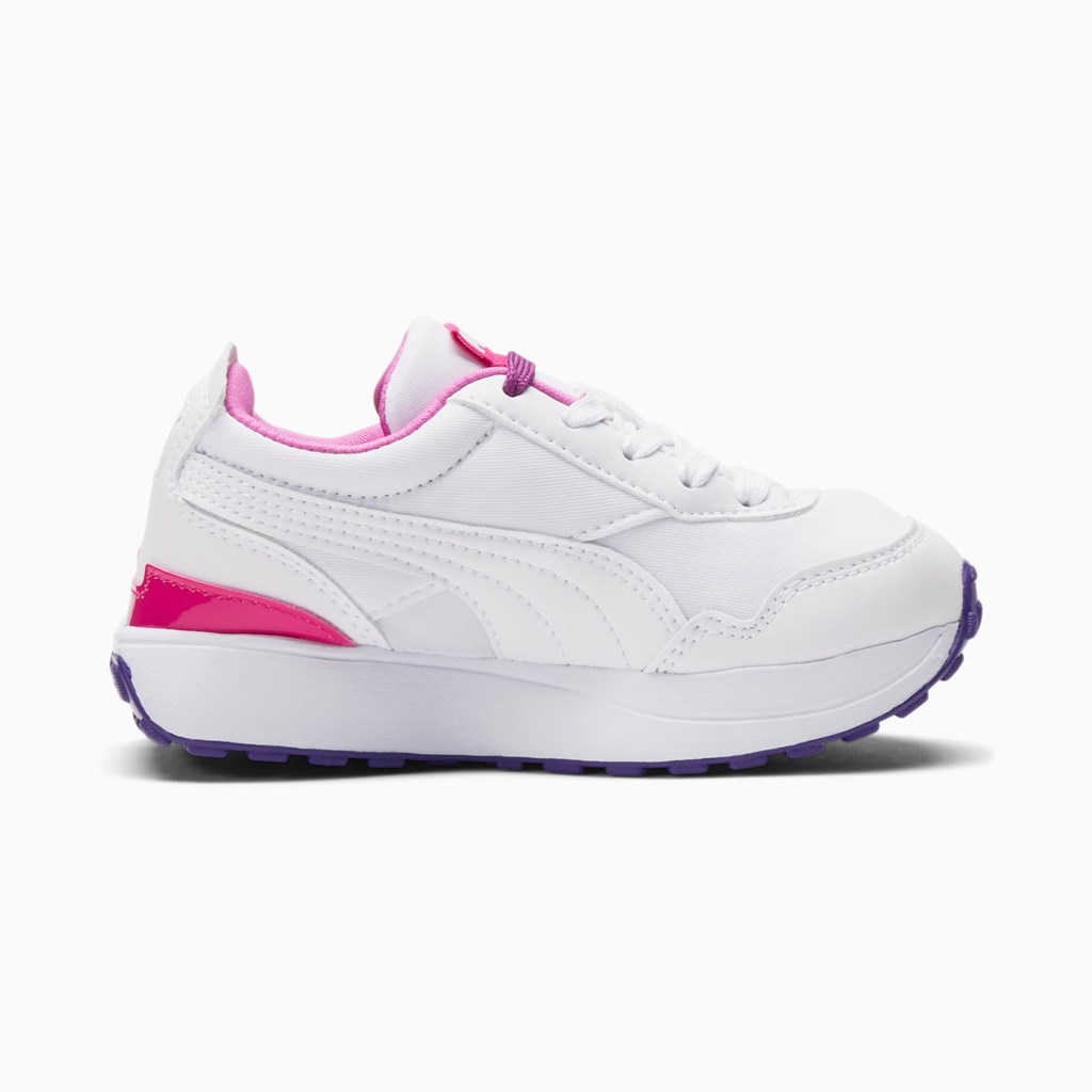 White / Spring Crocus Puma Puma X Bratz Cruise Rider Little Girls' Basketball Shoes | 2718KRLIV