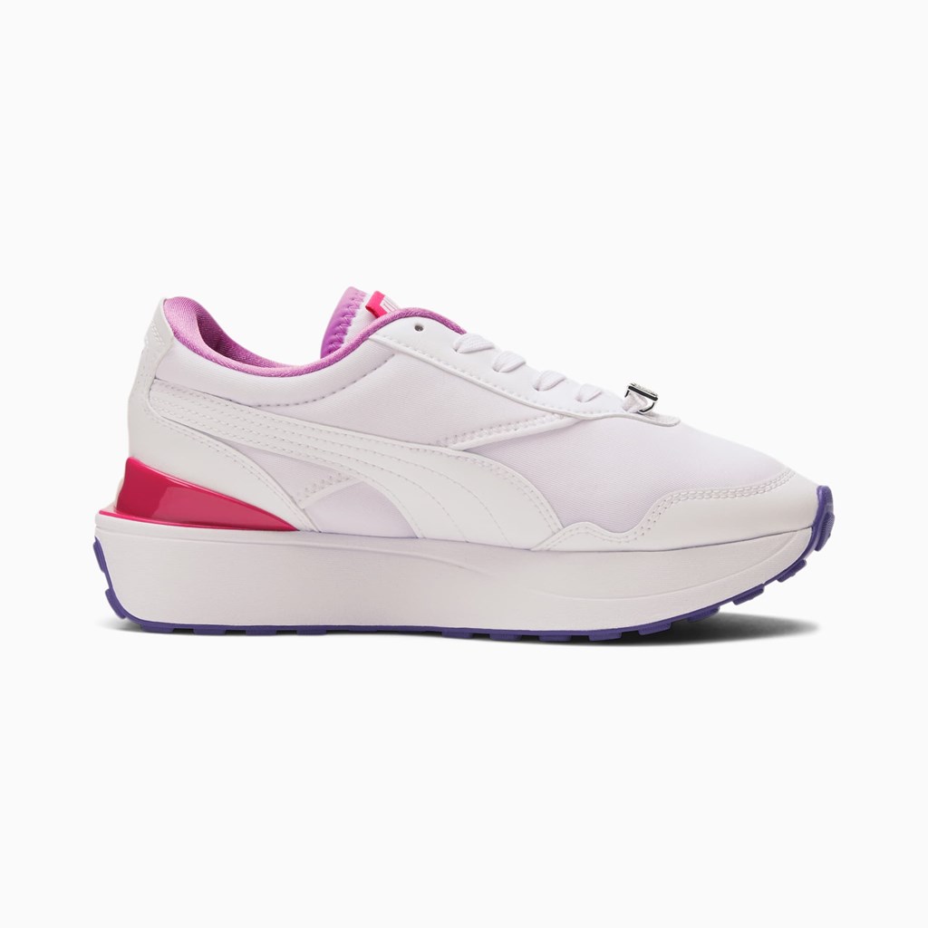 White / Spring Crocus Puma Puma X Bratz Cruise Rider Jr Girls' Sneakers | 8079RDOWJ