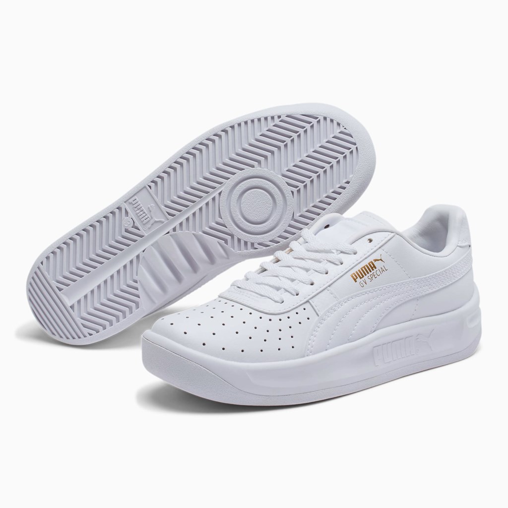 White / Team Gold Puma GV Special JR Boys' Sneakers | 3857YCSOX