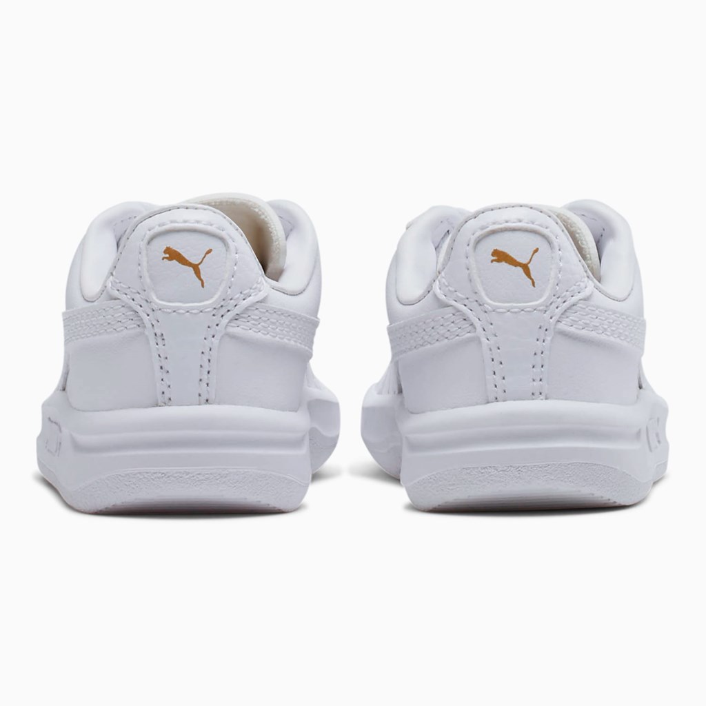 White / Team Gold Puma GV Special Toddler Girls' Sneakers | 8253WSJMX