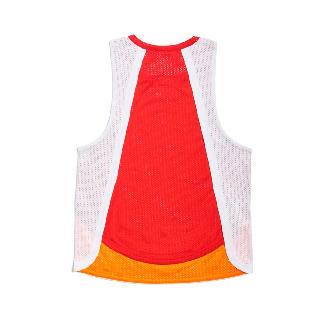 White / Vibrant Orange Puma High Court Timeless Women's Tank | 7561TLVFY