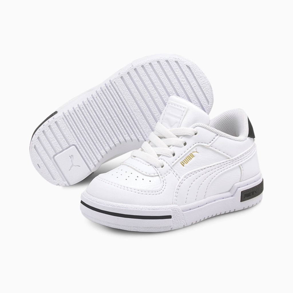 White / White / Black Puma CA Pro Heritage Toddler Boys' Sneakers | 1452EOLCU