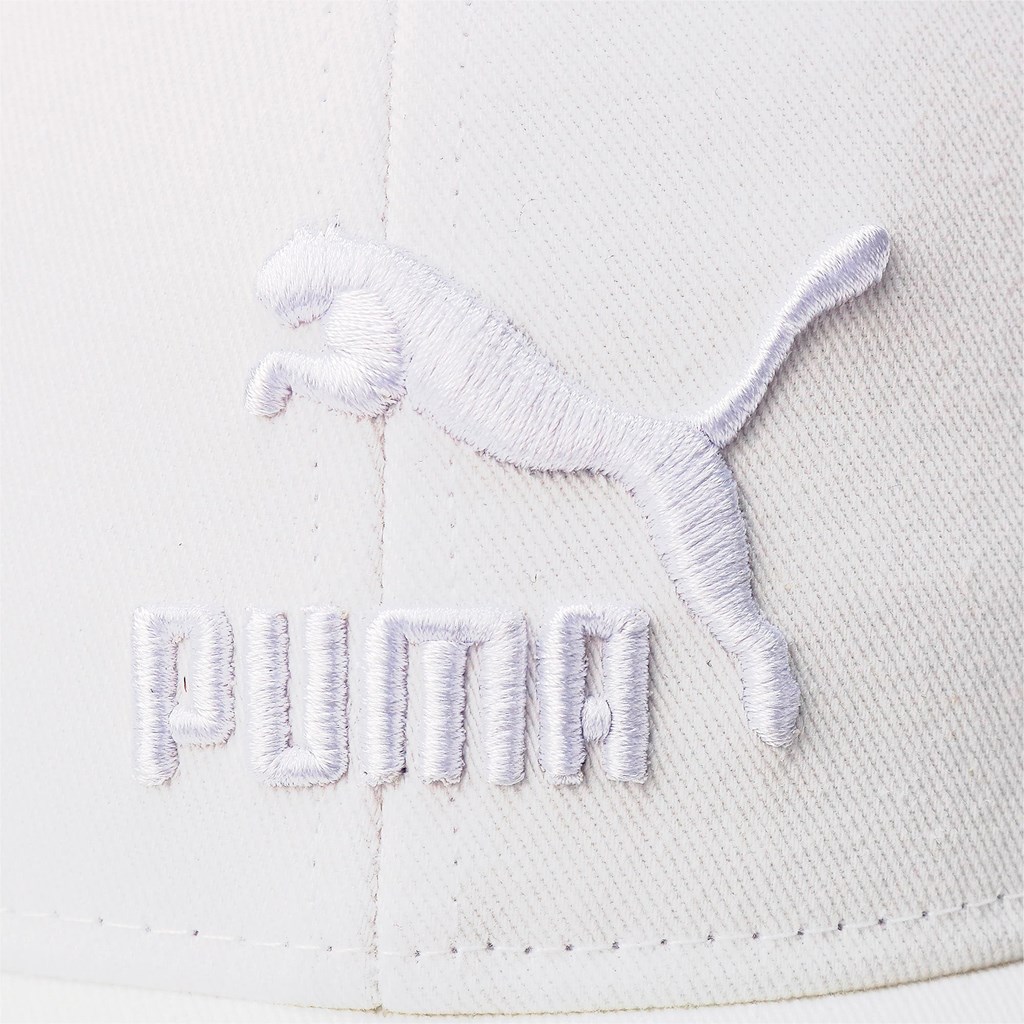 White / White Logo Puma Archive Logo Baseball Men's Cap | 1096YVKQJ