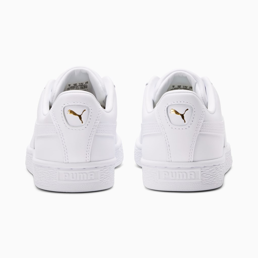 White White Puma Basket Classic XXI Women's Sneakers | 2514QTVFP