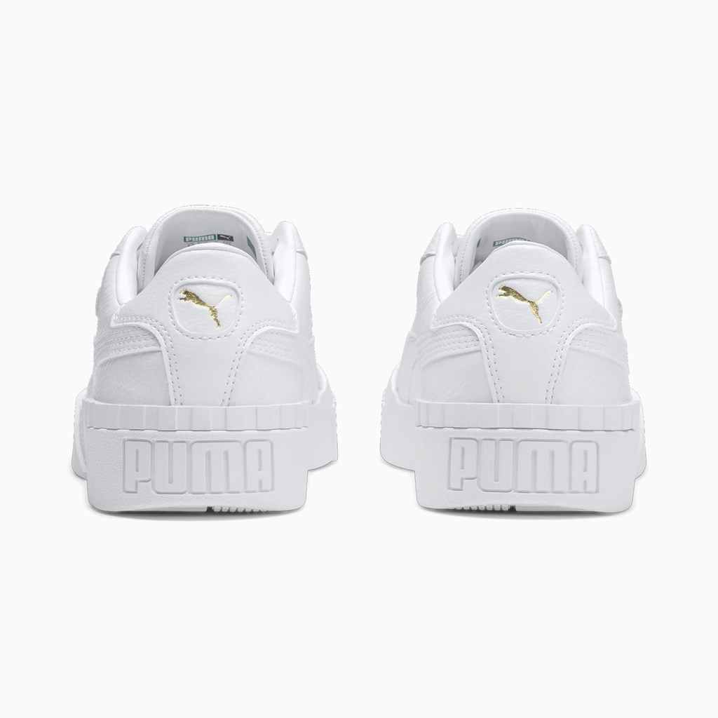 White White Puma Cali  Women's Sneakers | 5960IZJQB