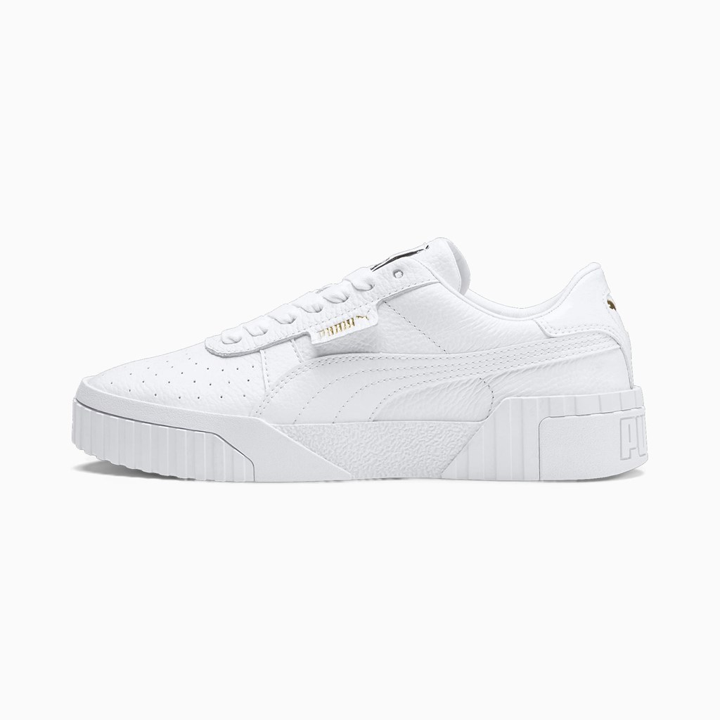 White White Puma Cali  Women\'s Sneakers | 5960IZJQB