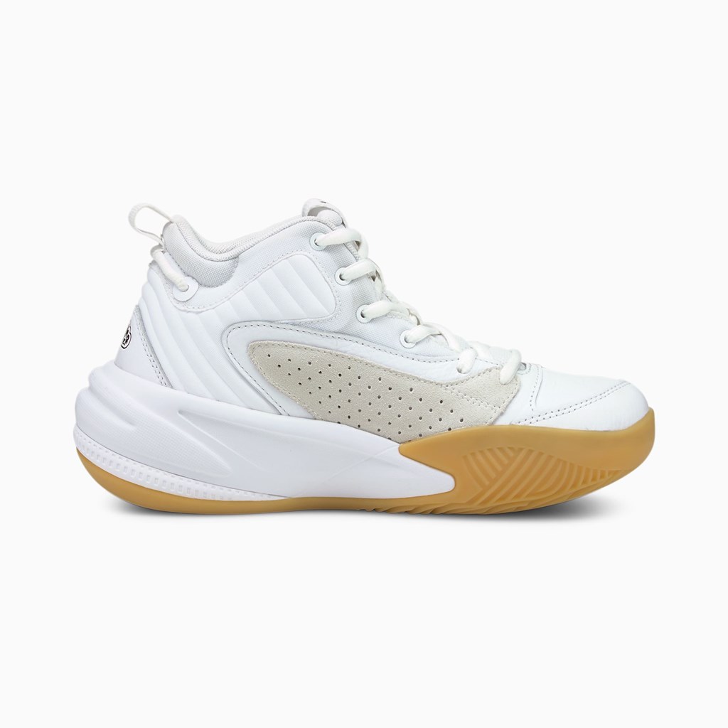 White / White Puma RS-DREAMER 2 "The White Jointz" JR Girls' Basketball Shoes | 0896BGPEY