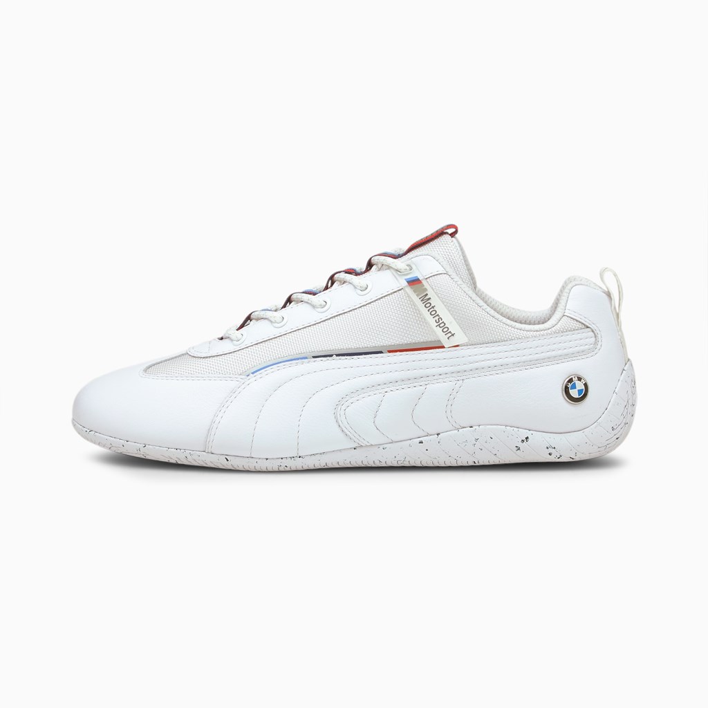 White / White / White Puma BMW M Motorsport Speedcat Men\'s Sneakers | 2654WEOZY