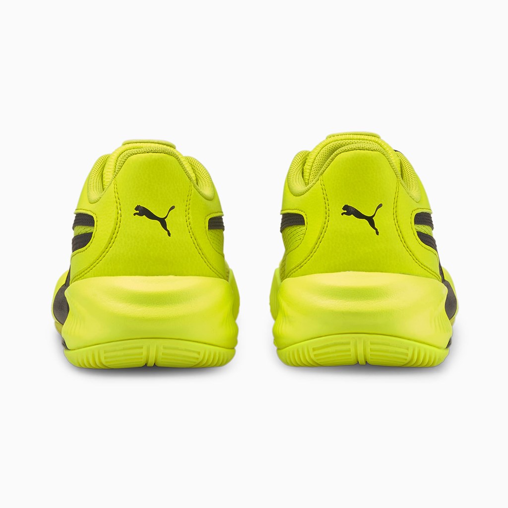 Yellow Glow / Black Puma Triple Basketball Jr Girls' Basketball Shoes | 3602SNVPF