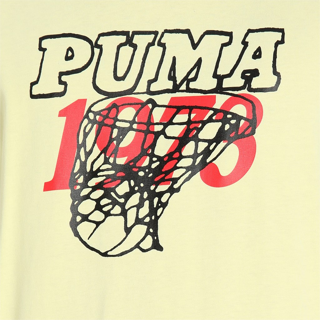 Yellow Pear Puma Scouted Basketball Men's Tee | 9413RDGXZ