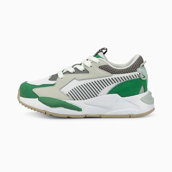 Amazon Green / White Puma RS-Z College Little Boys' Sneakers | 0275WQDVY