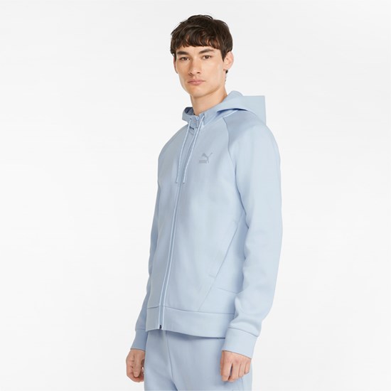 Arctic Ice Puma Classics Tech Full-Zip Men's Hoodie | 1847JFEAR