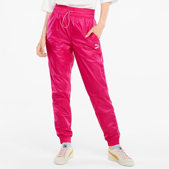 Beetroot Purple / CLights Puma Iconic T7 Woven Track Women's Pants | 2705ZSWQO