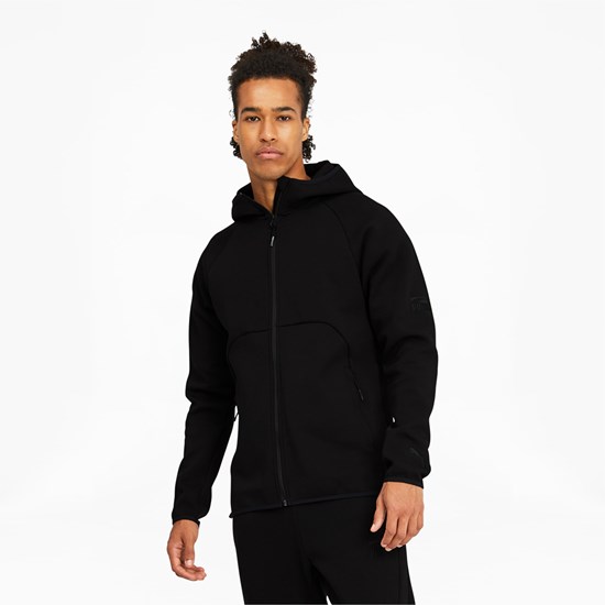 Black / Black Puma Dime Basketball Men's Jacket | 4031CNORB