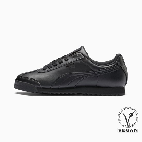 Black / Black Puma Roma Basic Men's Sneakers | 6597PKDLV