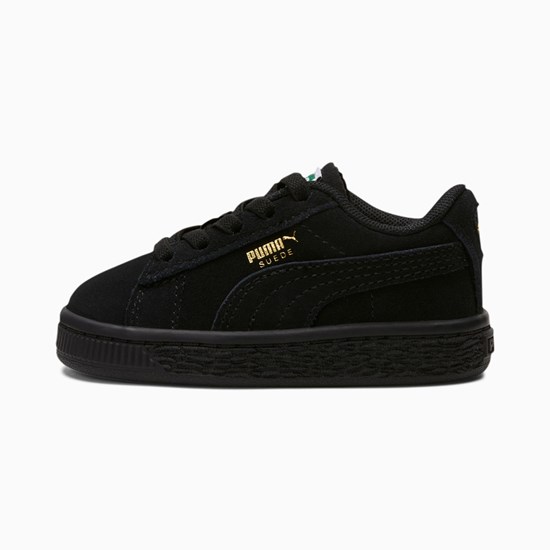 Black / Black Puma Suede Classic XXI Toddler Girls' Sneakers | 6327ZBTRW