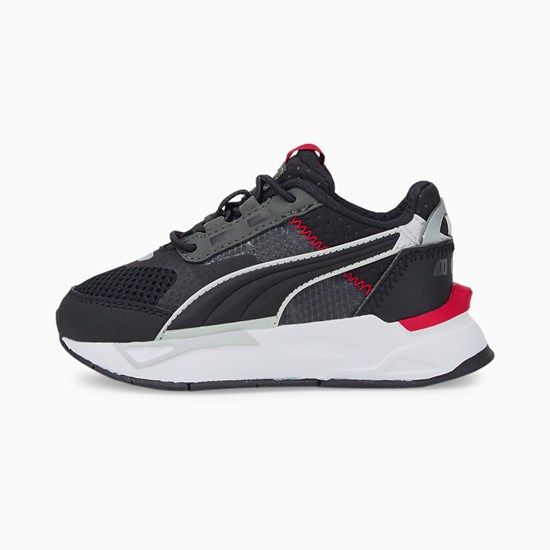 Black / Dark Shadow / High Risk Red Puma Mirage Sport Tech Toddler Boys' Sneakers | 4302ZWRET