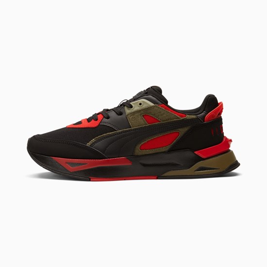 Black / Grape Leaf / High Risk Red Puma Mirage Sport Tipoff Men's Sneakers | 0942HRBNZ