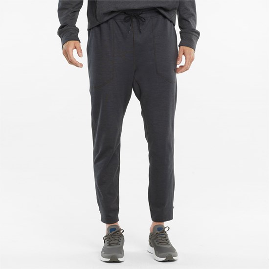 Black Heather Puma CLOUDSPUN Training Men's Pants | 9085PNLIE