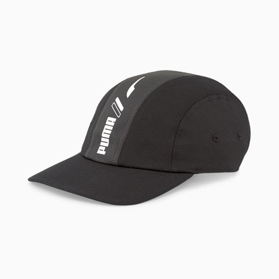 Black Puma 5-Panel Men's Cap | 2513AJTBW