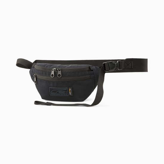 Black Puma Axis Waist Men's Bag | 0245XKLGM