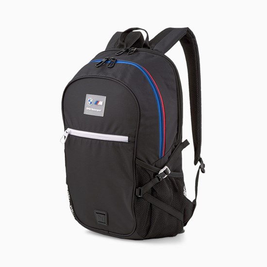 Black Puma BMW M Motorsport Men's Backpack | 6908NBHJD