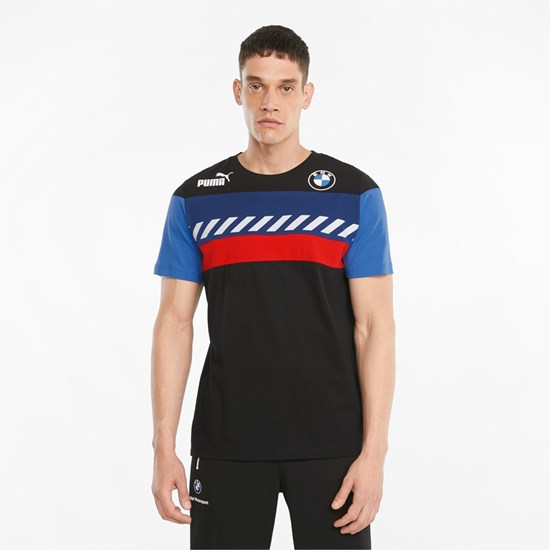 Black Puma BMW M Motorsport SDS Men's Tee | 3269GOVCJ