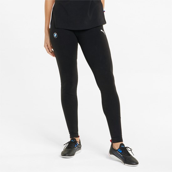 Black Puma BMW M Motorsport Statement Women's Leggings | 5267VZHCG