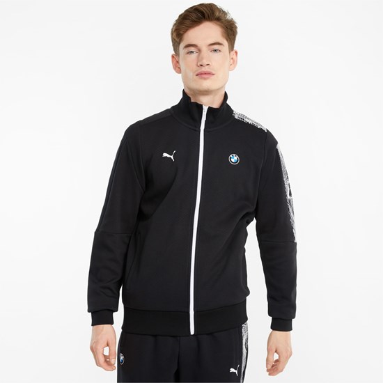 Black Puma BMW M Motorsport T7 Full-Zip Men's Jacket | 9876EPBWT