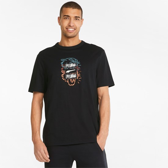 Black Puma BTL Graphic Men's Tee | 0865MUTLG