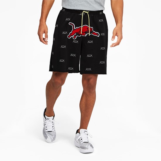 Black Puma Blue Chip Basketball Men's Shorts | 2716FIWYB