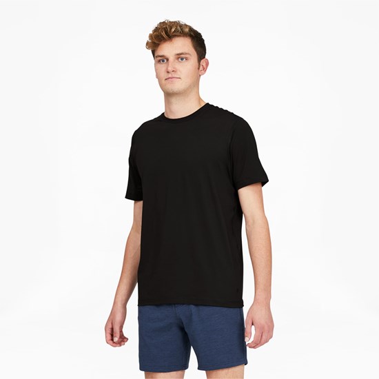 Black Puma CLOUDSPUN GRYLBL Golf Men's Tee | 9074FTKWM