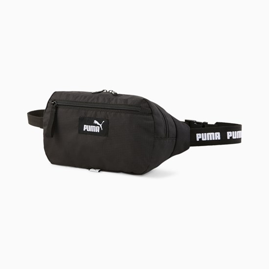 Black Puma Evo Essentials Waist Men's Bag | 3481BVCJF