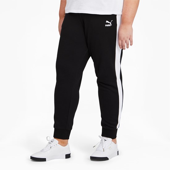 Black Puma Iconic T7 Track PL Women's Pants | 1024LFHMV