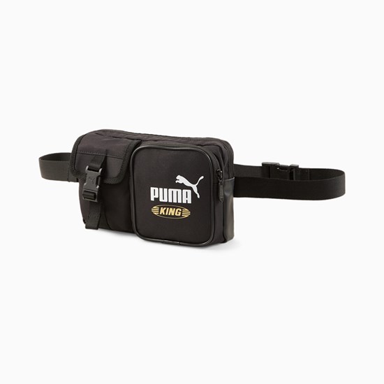 Black Puma KING Waist Men's Bag | 2589XVAHW