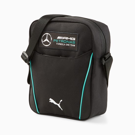 Black Puma Mercedes F1 Portable Shoulder Men's Bag | 7948DQJKE