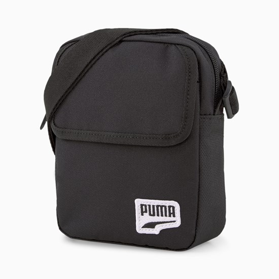 Black Puma Originals Futro Compact Portable Men's Bag | 0534IDQVM