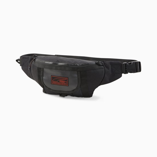 Black Puma PUMA Edge Waist Men's Bag | 9870NMBQO